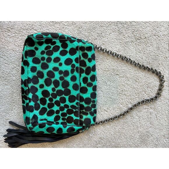 Rare⭐️ Eric Javits Calf hair leopard handbag, $475 - Picture 10 of 13